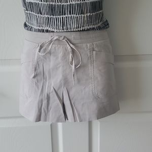 Bcbg cotton/linen drawstring shorts medium